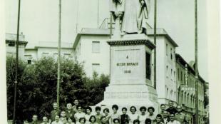 1966. Viatge a Arezzo, on la Polifònica participa en un concurs coral