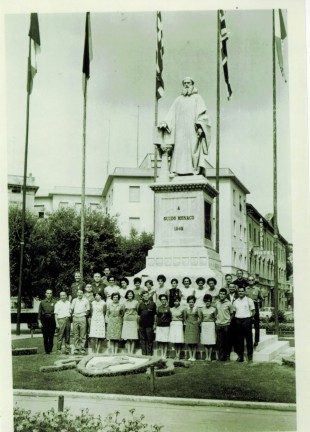 1966. Viatge a Arezzo, on la Polifònica participa en un concurs coral